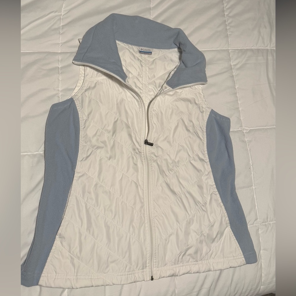 NWOT! Columbia Quilted Fleece-Trim Vest Lightweight Jacket. Size XL